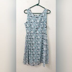 L.A. Soul All Over Dog Light Blue Dress - L